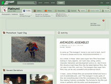 Tablet Screenshot of platinumx.deviantart.com