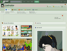 Tablet Screenshot of creativeabzy.deviantart.com