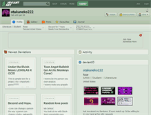 Tablet Screenshot of otakuneko222.deviantart.com