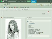 Tablet Screenshot of andy030991.deviantart.com