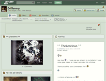 Tablet Screenshot of evilsemmy.deviantart.com
