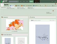 Tablet Screenshot of egostar.deviantart.com