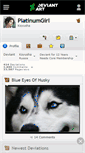 Mobile Screenshot of platinumgirl.deviantart.com