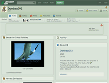 Tablet Screenshot of dumbass092.deviantart.com