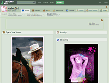 Tablet Screenshot of malletgirl.deviantart.com