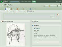 Tablet Screenshot of blue-jeans.deviantart.com