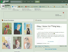 Tablet Screenshot of emiliav.deviantart.com