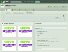 Tablet Screenshot of needyourloove.deviantart.com