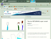 Tablet Screenshot of aiden11271.deviantart.com