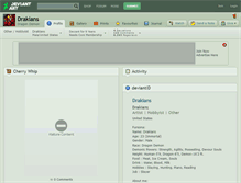 Tablet Screenshot of drakians.deviantart.com