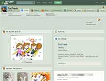 Tablet Screenshot of foxfreek.deviantart.com