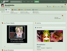 Tablet Screenshot of bloodyparties.deviantart.com