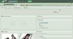 Desktop Screenshot of demolitiondebbie.deviantart.com