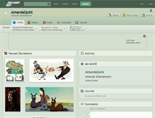 Tablet Screenshot of amandaquist.deviantart.com