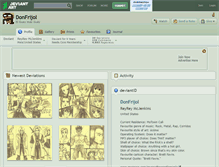 Tablet Screenshot of donfrijol.deviantart.com
