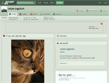 Tablet Screenshot of carpe-jugulum.deviantart.com