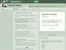 Tablet Screenshot of canonxoc-group.deviantart.com