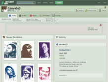 Tablet Screenshot of djmark563.deviantart.com