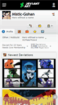 Mobile Screenshot of mistic-gohan.deviantart.com