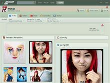Tablet Screenshot of macys.deviantart.com
