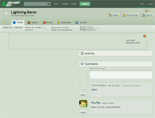 Tablet Screenshot of lightning-baron.deviantart.com