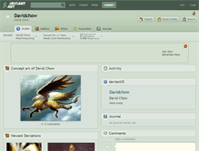 Tablet Screenshot of davidchow.deviantart.com