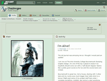 Tablet Screenshot of chazimcgee.deviantart.com