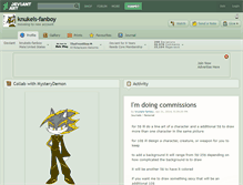 Tablet Screenshot of knukels-fanboy.deviantart.com