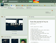 Tablet Screenshot of hibara.deviantart.com