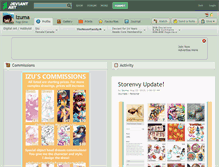 Tablet Screenshot of izuma.deviantart.com