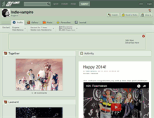 Tablet Screenshot of indie-vampire.deviantart.com