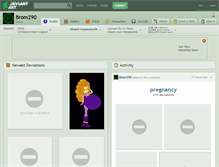 Tablet Screenshot of brom290.deviantart.com