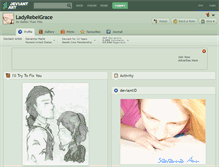 Tablet Screenshot of ladyrebelgrace.deviantart.com