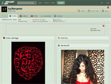 Tablet Screenshot of lucifersamm.deviantart.com
