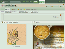 Tablet Screenshot of moonlitwhispers.deviantart.com