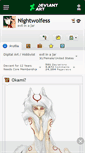 Mobile Screenshot of nightwolfess.deviantart.com