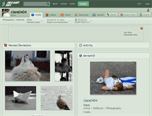Tablet Screenshot of clara0404.deviantart.com