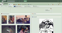 Desktop Screenshot of mattahan.deviantart.com