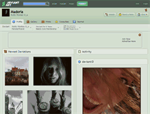 Tablet Screenshot of madoria.deviantart.com