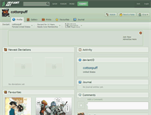 Tablet Screenshot of cottonpuff.deviantart.com