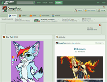 Tablet Screenshot of omegafoxy.deviantart.com