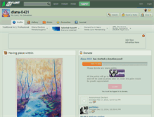 Tablet Screenshot of diana-0421.deviantart.com