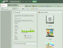 Tablet Screenshot of maron-lovers.deviantart.com