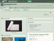 Tablet Screenshot of phantompanther-stock.deviantart.com