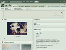 Tablet Screenshot of marti-llo.deviantart.com
