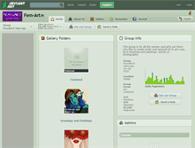 Tablet Screenshot of fem-art.deviantart.com