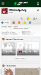Mobile Screenshot of littlehedgehog.deviantart.com