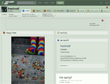 Tablet Screenshot of freexwolf.deviantart.com