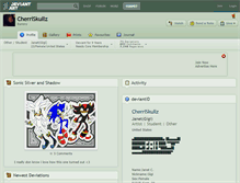 Tablet Screenshot of cherriskullz.deviantart.com