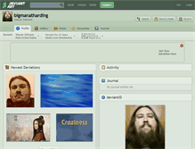 Tablet Screenshot of bigmanatharding.deviantart.com